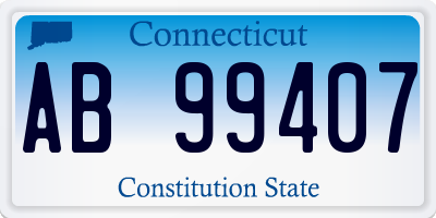 CT license plate AB99407