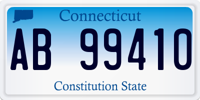 CT license plate AB99410