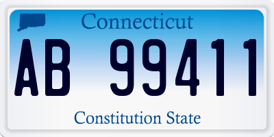 CT license plate AB99411