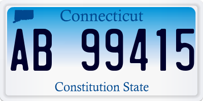 CT license plate AB99415