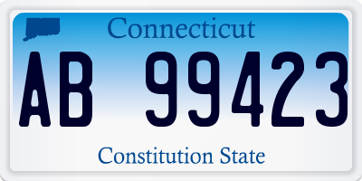 CT license plate AB99423