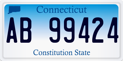 CT license plate AB99424