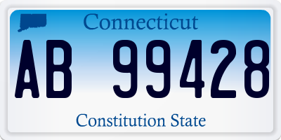 CT license plate AB99428