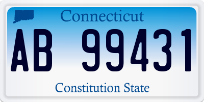 CT license plate AB99431