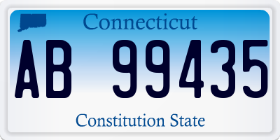 CT license plate AB99435