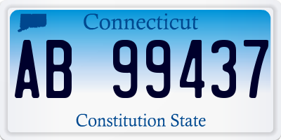 CT license plate AB99437