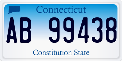 CT license plate AB99438