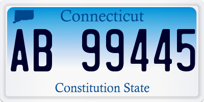 CT license plate AB99445