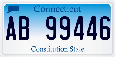 CT license plate AB99446