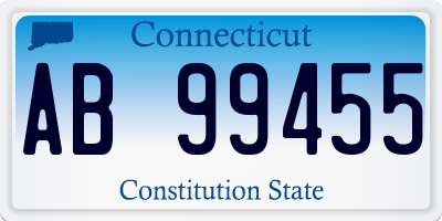 CT license plate AB99455