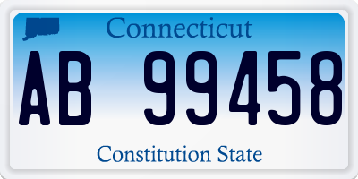 CT license plate AB99458