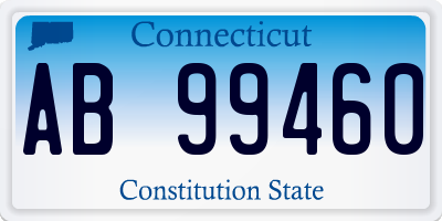 CT license plate AB99460