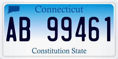 CT license plate AB99461