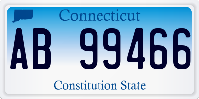 CT license plate AB99466