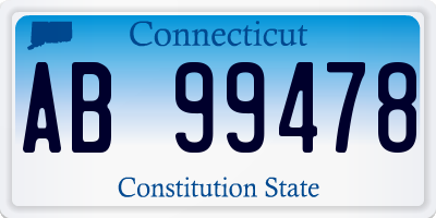 CT license plate AB99478