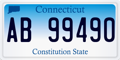 CT license plate AB99490