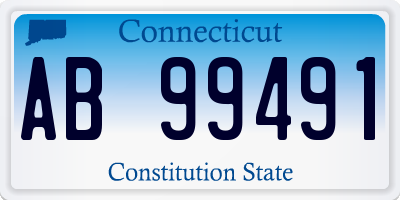 CT license plate AB99491