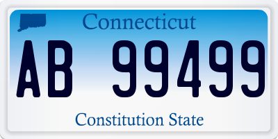 CT license plate AB99499