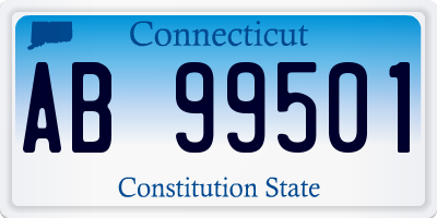 CT license plate AB99501