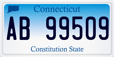 CT license plate AB99509