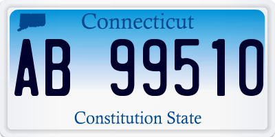 CT license plate AB99510