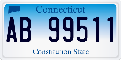 CT license plate AB99511