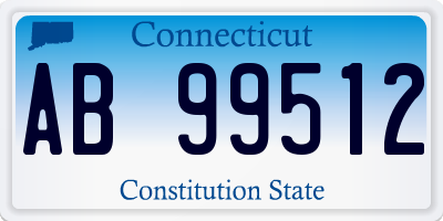 CT license plate AB99512