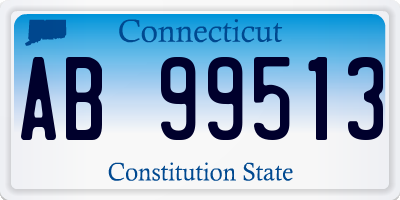 CT license plate AB99513