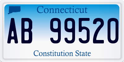 CT license plate AB99520