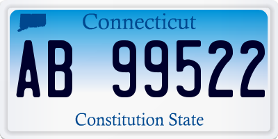 CT license plate AB99522