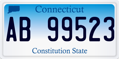 CT license plate AB99523