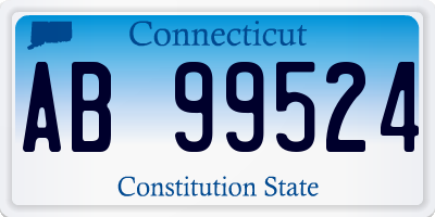 CT license plate AB99524