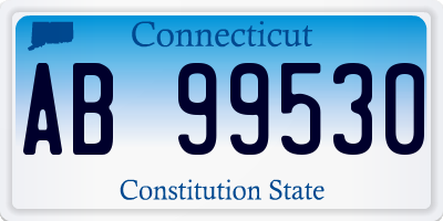 CT license plate AB99530