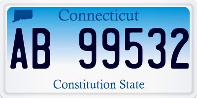 CT license plate AB99532