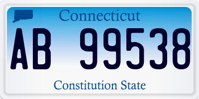 CT license plate AB99538