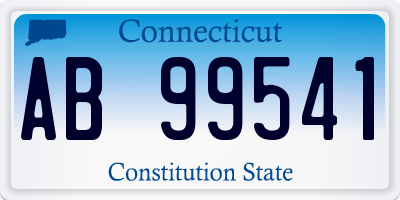 CT license plate AB99541