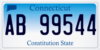 CT license plate AB99544