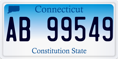 CT license plate AB99549