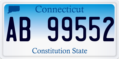 CT license plate AB99552