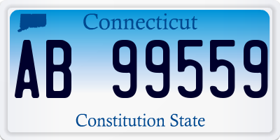 CT license plate AB99559