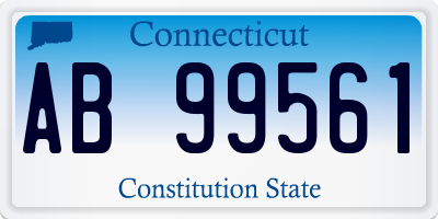 CT license plate AB99561