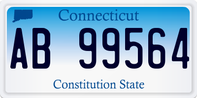 CT license plate AB99564