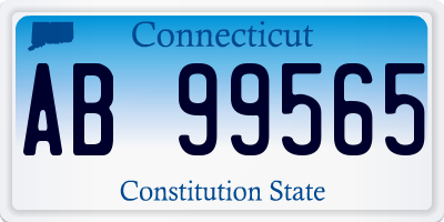 CT license plate AB99565