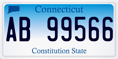 CT license plate AB99566