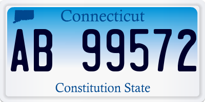 CT license plate AB99572