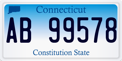 CT license plate AB99578