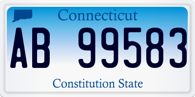 CT license plate AB99583