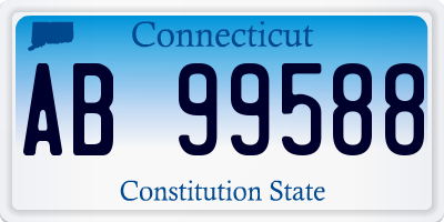 CT license plate AB99588