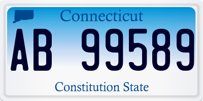 CT license plate AB99589