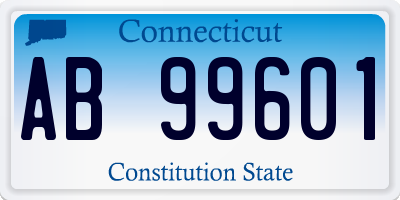 CT license plate AB99601